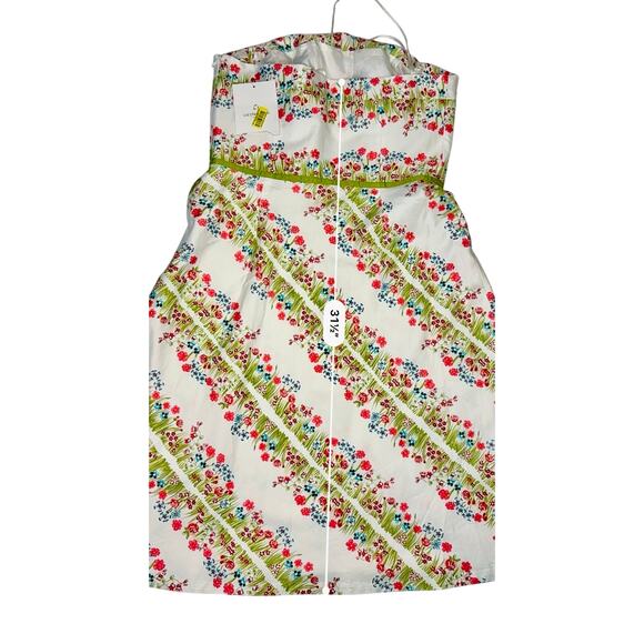 Liz Claiborne‎ Spring Parade Strapless A-line Dress 10 White Floral Cottage NWT - Picture 9 of 11